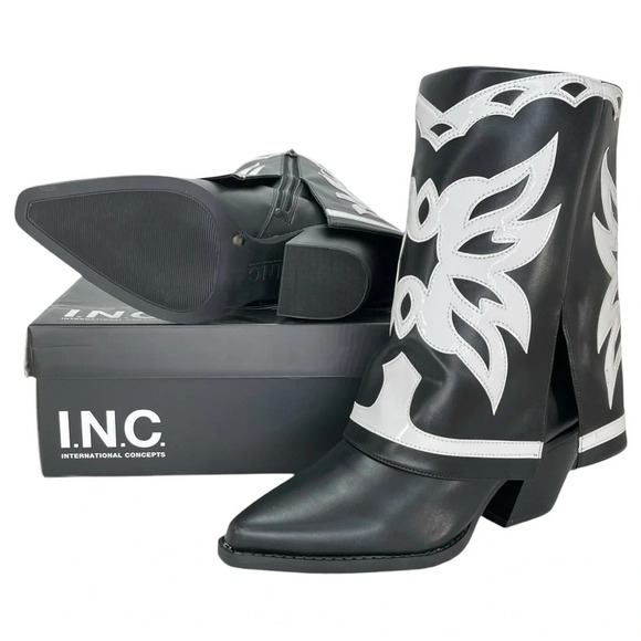 International Concepts Jadiza Western Style Over Ankle Womens Boots Size 5.5M - Picture 12 of 13